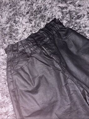 Zara Black Faux Leather Pants